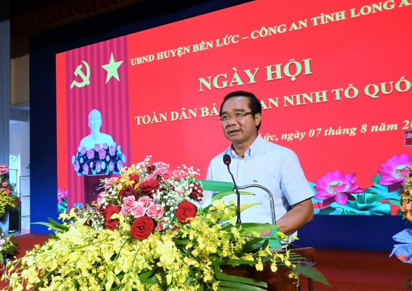 Bí thư Tỉnh ủy – Nguyễn Văn Được phát biểu chỉ đạo tại ngày hội. Ảnh: Việt Hằng Bí thư Tỉnh ủy – Nguyễn Văn Được phát biểu chỉ đạo tại ngày hội. Ảnh: Việt Hằng
