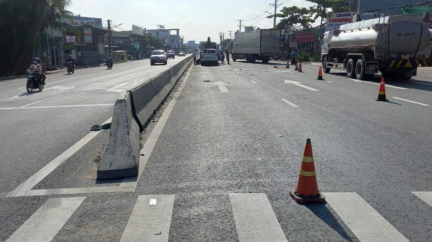 Hiện trường vụ tai nạn. Ảnh: Đức Thịnh Hiện trường vụ tai nạn. Ảnh: Đức Thịnh