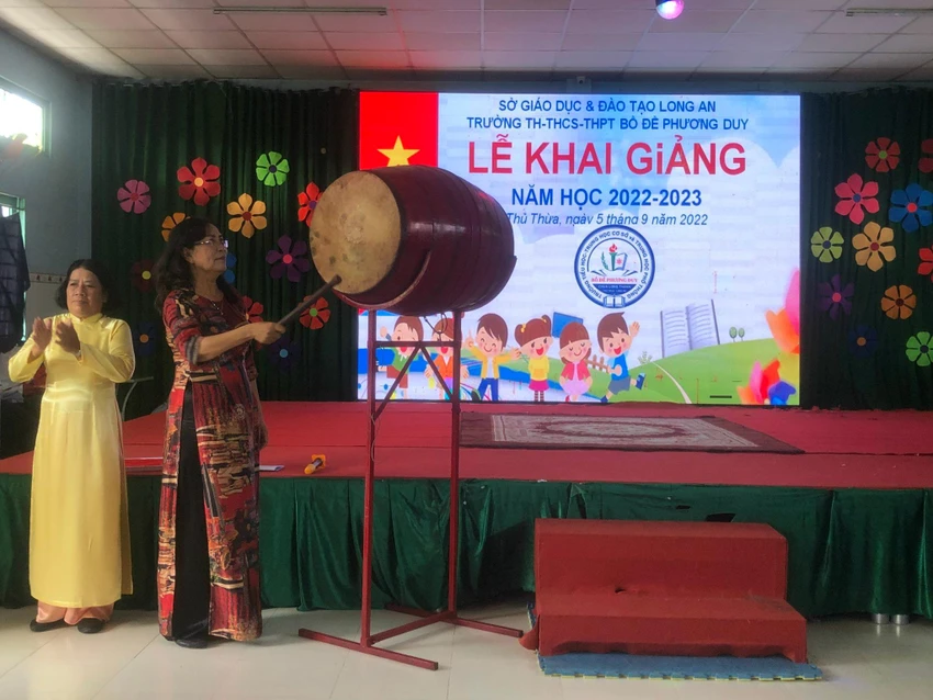 Trường Bồ đề Phương Duy sẳn sàng cho năm học mới, năm học 2022-2023. Ảnh: HUỲNH DU Trường Bồ đề Phương Duy sẳn sàng cho năm học mới, năm học 2022-2023. Ảnh: HUỲNH DU