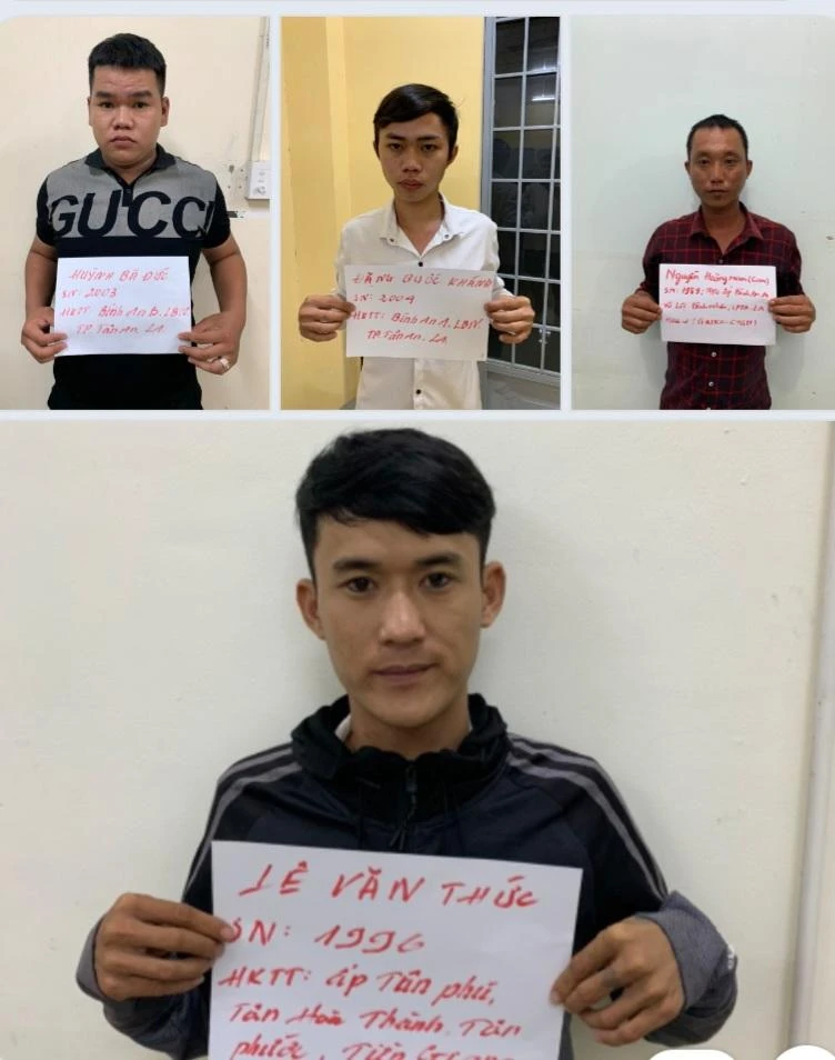 Bốn trong sáu người xông vào bệnh viện đã bị công an bắt giữ. Ảnh: CACC Bốn trong sáu người xông vào bệnh viện đã bị công an bắt giữ. Ảnh: CACC