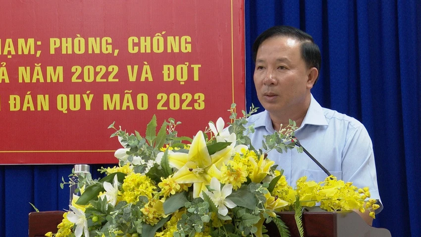 Chủ tịch UBND tỉnh - Nguyễn Văn Út phát biểu chỉ đạo tại hội nghị. Ảnh: HD Chủ tịch UBND tỉnh Long An - Nguyễn Văn Út