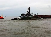 Tàu chìm trên sông Gò Gia, thuyền trưởng mất tích