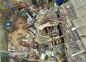 Lý Sơn: Gió giật cấp 13, dân phải xuống hầm tránh bão