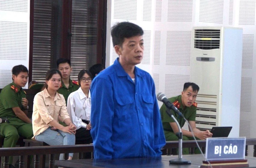 Bị cáo Trương Quang Thanh tại phiên tòa. Ảnh: H.H Bị cáo Trương Quang Thanh tại phiên tòa. Ảnh: H.H