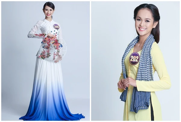 người đẹp của cuộc thi trong các trang phục dân tộc