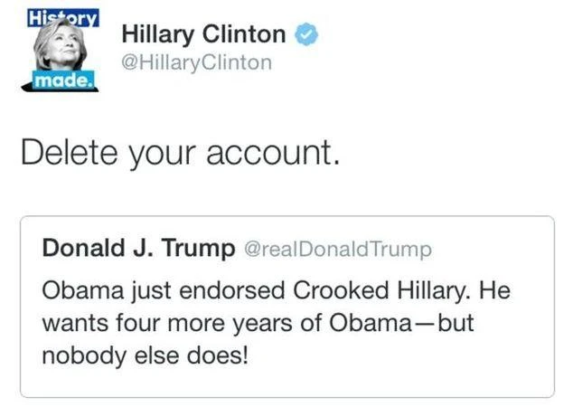 Bà Clinton và ông Trump chiến nhau trên mạng ảnh 2