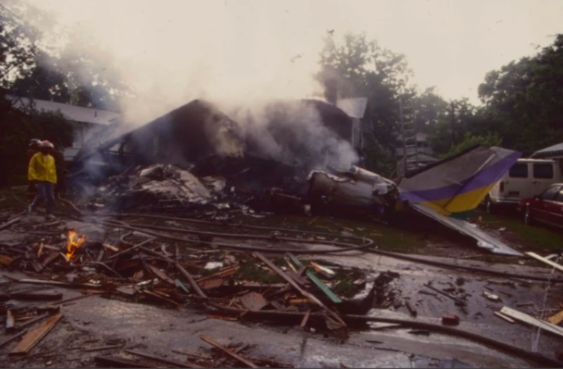 Hiện trường tai nạn ở bang Alabama năm 1991 làm 13 người chết.