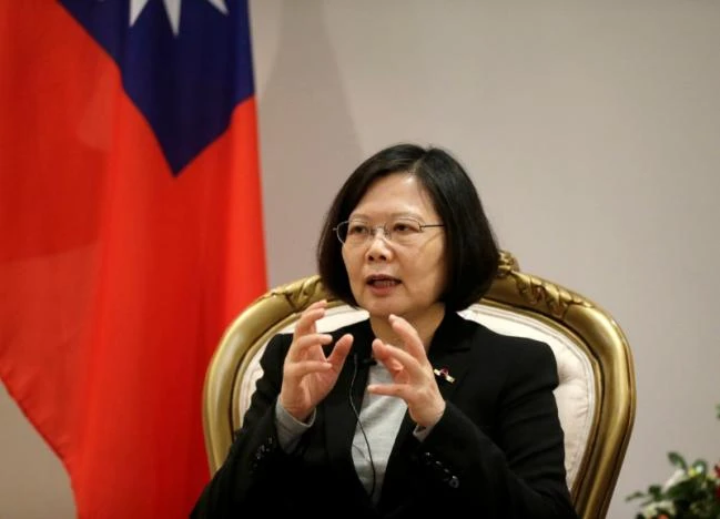 Lãnh đạo Đài Loan Thái Anh Văn trong chuyến thăm Paraguay ngày 28-6. Ảnh: REUTERS 