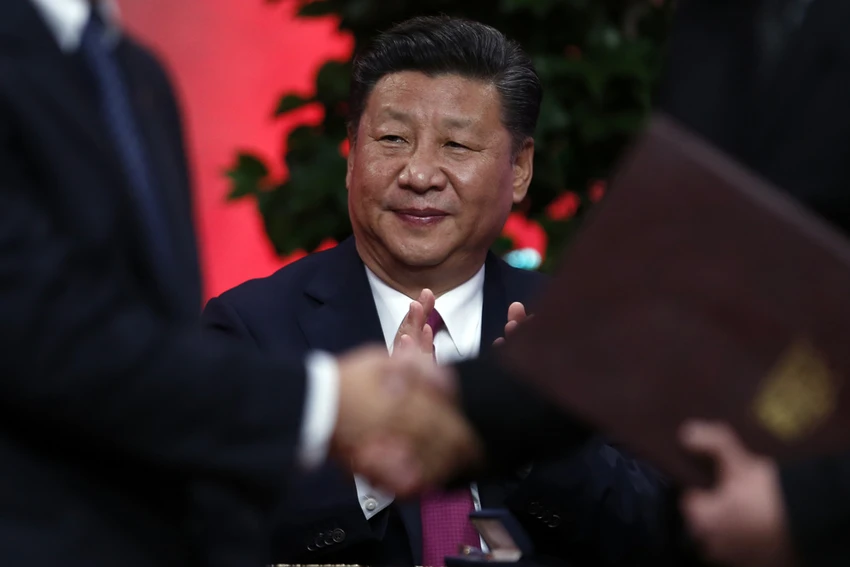 Chủ tịch Trung Quốc đầu tiên tham gia lần đầu tham gia WEF (Davos, Thụy Sĩ). Ảnh: AP