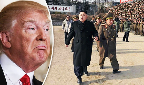 Tổng thống Mỹ Trump (trái) vừa chỉ đạo xem xét lại toàn diện chính sách với Triều Tiên. Ảnh: GETTY IMAGES