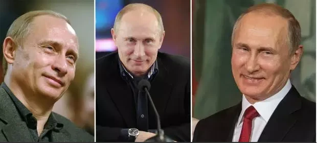 Ông Putin năm 2004 (trái), năm 2012 (giữa), và năm 2017. Ảnh: NATIONAL POST