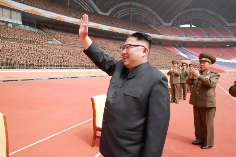 Lãnh đạo Triều Tiên Kim Jong-un được cho là vừa giám sát vụ thử một hệ thống vũ khí phòng không mới của nước này. Ảnh: REUTERS