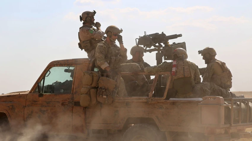 Binh sĩ Mỹ ở Syria. Ảnh: GETTY IMAGES