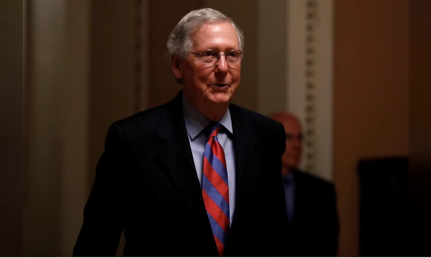 Lãnh đạo phe thiểu số Dân chủ Chuck Schumer lạc quan trước phiên bỏ phiếu. Ảnh: REUTERS