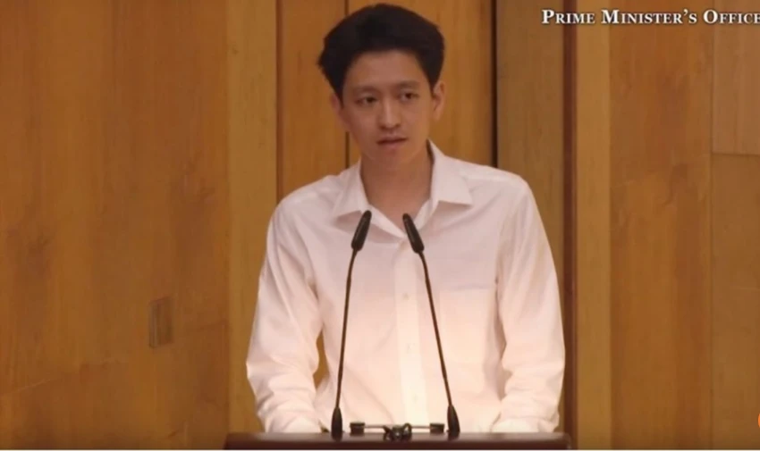 Anh Li Shengwu, con trai ông Lý Hiển Dương, cháu trai Thủ tướng Lý Hiển Long. Ảnh: SCMP