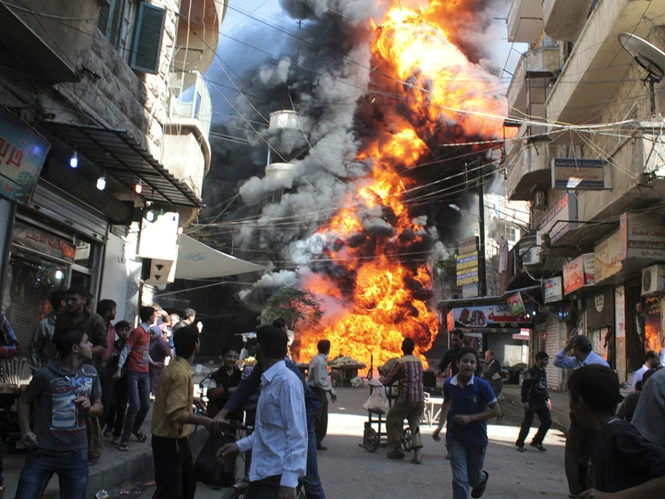 Chảo dầu nội chiến Syria trở thành nơi trình diễn của rất nhiều nước trong và ngoài khu vực. Ảnh: REUTERS