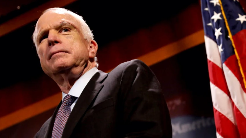 Thượng nghị sĩ Cộng hòa John McCain tại Quốc hội ngày 18-9. Ảnh: NEW YORK TIMES