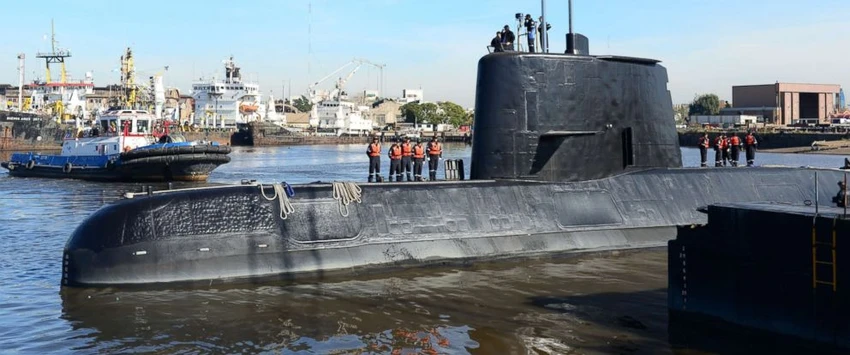 Tàu ngầm ARA San Juan lúc chưa mất tích. Ảnh: Hải quân Argentina cung cấp ngày 17-11
