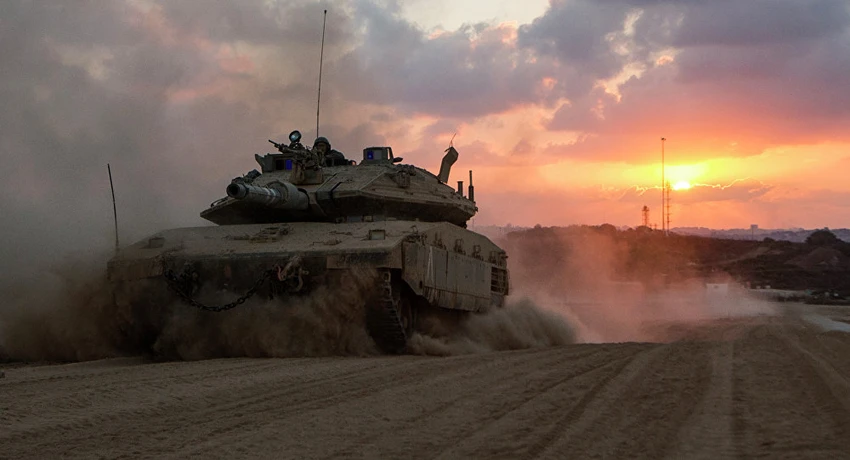Xe tăng Israel. Ảnh: AFP