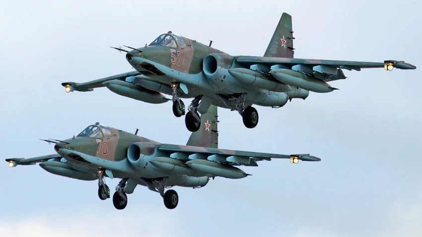 Nga nói gì vụ Su-25 đối đầu tàng hình F-22 Mỹ ở Syria? ảnh 1 Máy bay chiến đấu Su-25 của Nga. Ảnh: BATTLE FIELD