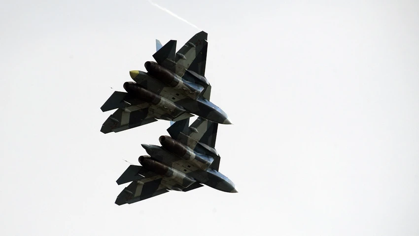 Máy bay chiến đấu thế hệ mới thứ 5 Su-57 của Nga. Ảnh: SPUTNIK