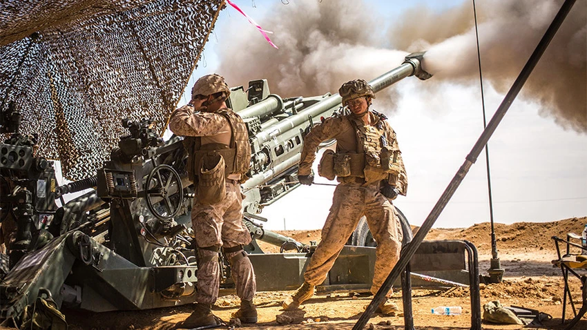 Liên quân Mỹ-Anh-Pháp nã 103 quả tên lửa Tomahawk vào Syria sáng sớm 14-4. Ảnh: US ARMY
