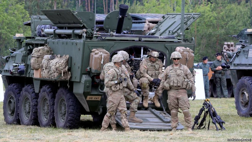 Binh sĩ Mỹ trong cuộc tập trận Saber Strike của NATO ở Ba Lan năm 2017. Ảnh: