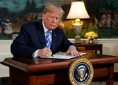 Ông Trump rút Mỹ khỏi thỏa thuận hạt nhân Iran