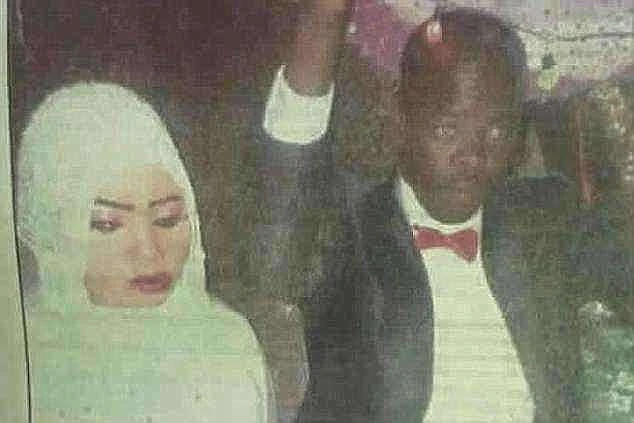 Cô Noura Hussein và chồng trong lễ cưới. Ảnh: CNN