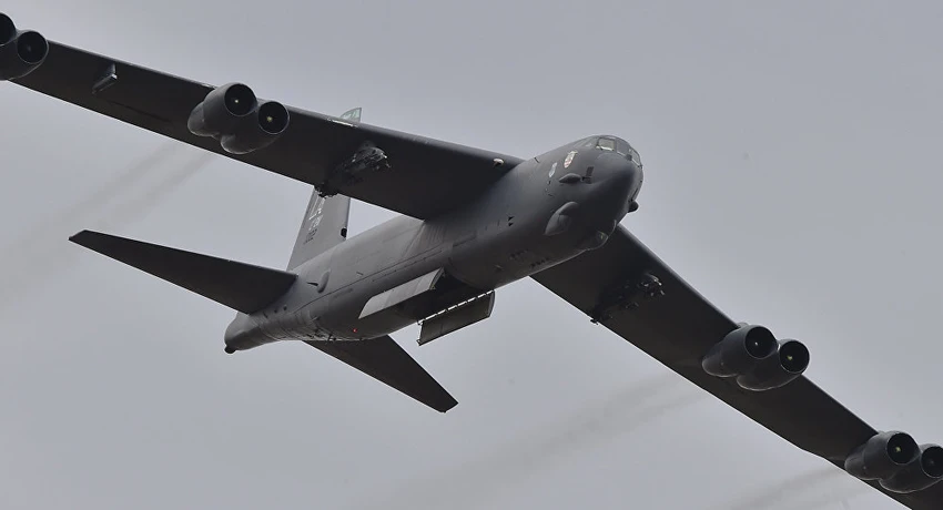 Máy bay ném bom B-52 Stratofortress của Không quân Mỹ. Ảnh: AFP