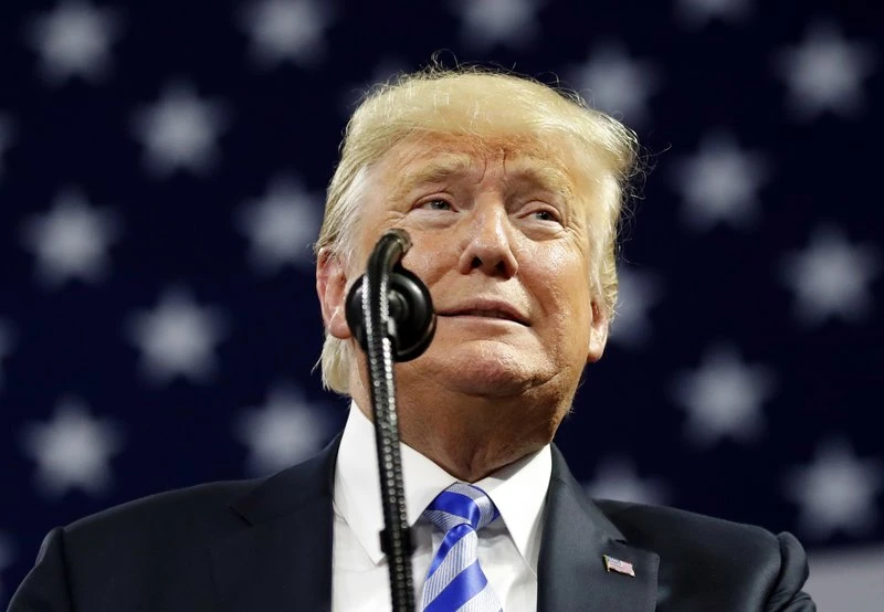 Ông Trump tự tin mình là tổng thống làm được việc nhất trước nay so với các đời tổng thống Mỹ. Ảnh: 
