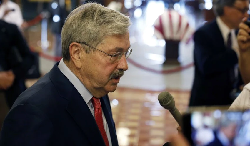 Đại sứ Mỹ tại Mỹ Terry Branstad vừa bị Trung Quốc triệu tập liên quan vụ bà Mạnh Vãn Châu bị bắt. Ảnh: AP