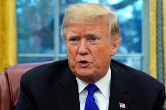 Tổng thống Mỹ Donald Trump trả lời phỏng vấn độc quyền Reuters từ Nhà Trắng ngày 11-12. Ảnh: REUTERS