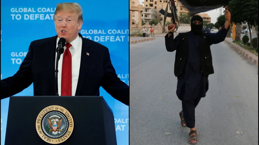 Ông Trump yêu cầu các nước châu Âu phải nhận lại 800 công dân mình chiến đấu bên hàng ngũ IS và bị Mỹ bắt, nếu không Mỹ sẽ thả các tay súng này lan tràn khắp châu Âu. Ảnh: REUTERS