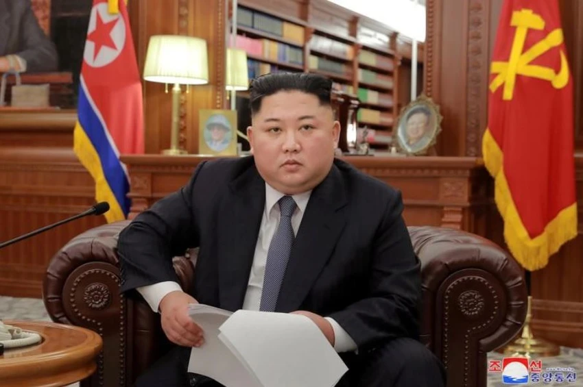 Lãnh đạo Triều Tiên Kim Jong-un trong bức ảnh chụp ngày đầu năm 1-1-2009 tại thủ đô Bình Nhưỡng. Ảnh: KCNA