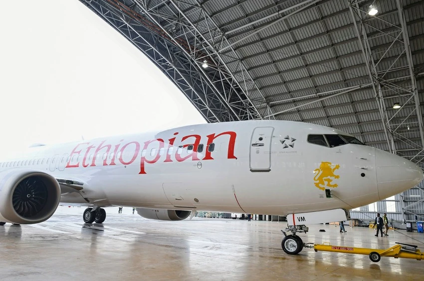 Một chiếc Boeing 737 MAX 8 của hãng Ethiopian Airlines, tương tự chiếc đã rơi sáng 10-3. Ảnh: EPA