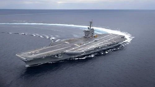 Tàu sân bay tấn công USS Abraham Lincoln của Mỹ sẽ được triển khai đến gần Iran. Ảnh: NAVY TIMES