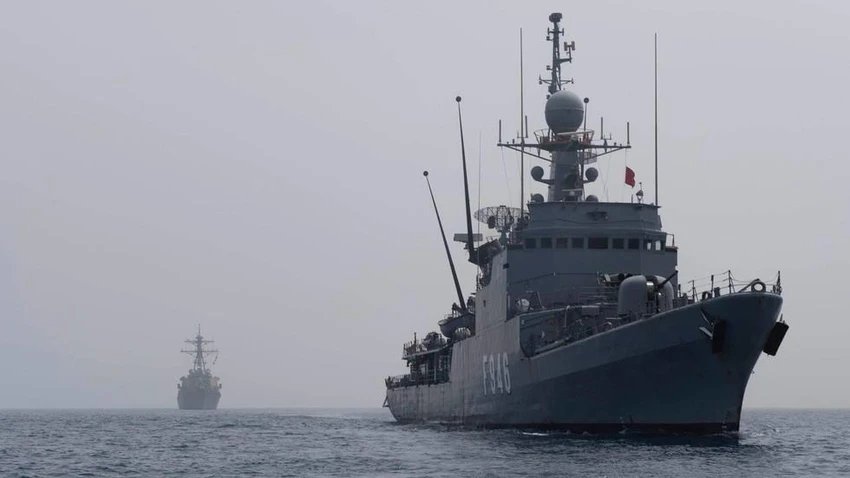 Tàu USS Gonzalez- một trong hai tàu khu trục tên lửa của Mỹ chở tên lửa hành trình Tomahawk đến gần Iran. Ảnh: 