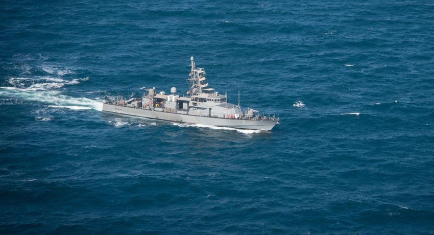 Tàu tuần tra USS Squall tại vịnh Ba Tư. Ảnh: REUTERS