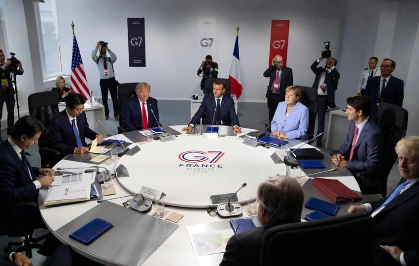 Các lãnh đạo G7 họp tại TP Biarritz (Pháp) cuối tuần rồi. Ảnh: AFP