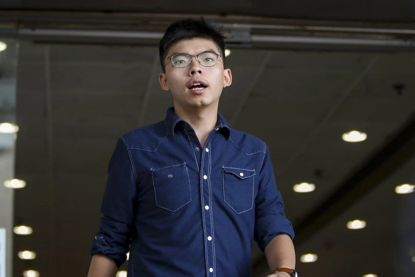 Hoàng Chi Phong đã được thả và được phép rời Hong Kong sang Đức và Mỹ. Ảnh: SCMP