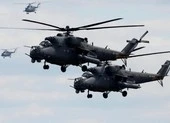 Trực thăng Nga đáp xuống căn cứ Mỹ bỏ lại ở Syria
