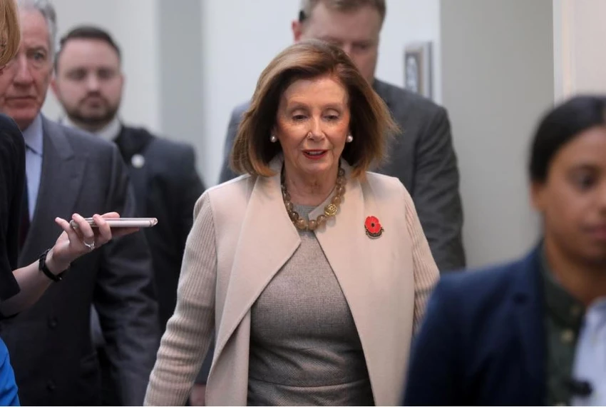Chủ tịch Quốc hội Mỹ Nancy Pelosi tại trụ sở Quốc hội ngày 17-12. Ảnh: REUTERS