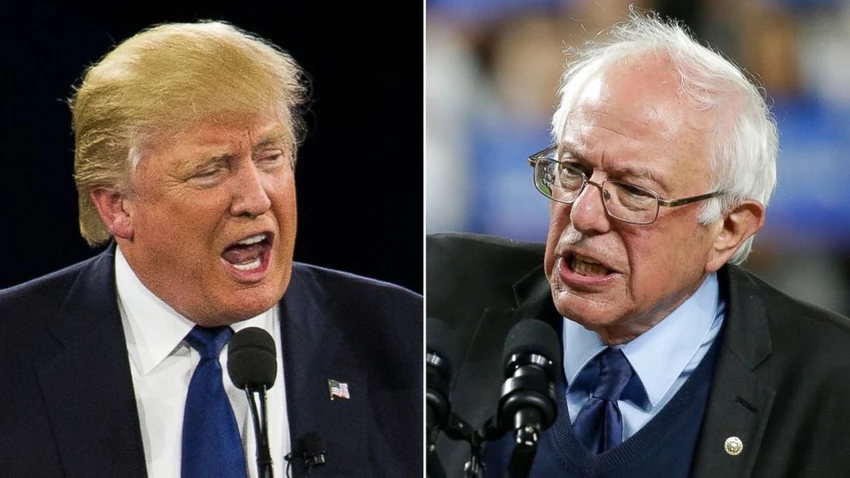 Nếu thực sự nhận được đề cử của đảng Dân chủ, liệu ông Bernie Sanders (phải) có đấu lại nổi với đối thủ Cộng hòa – đương kim Tổng thống Donald Trump (trái)? Ảnh: ABC NEWS