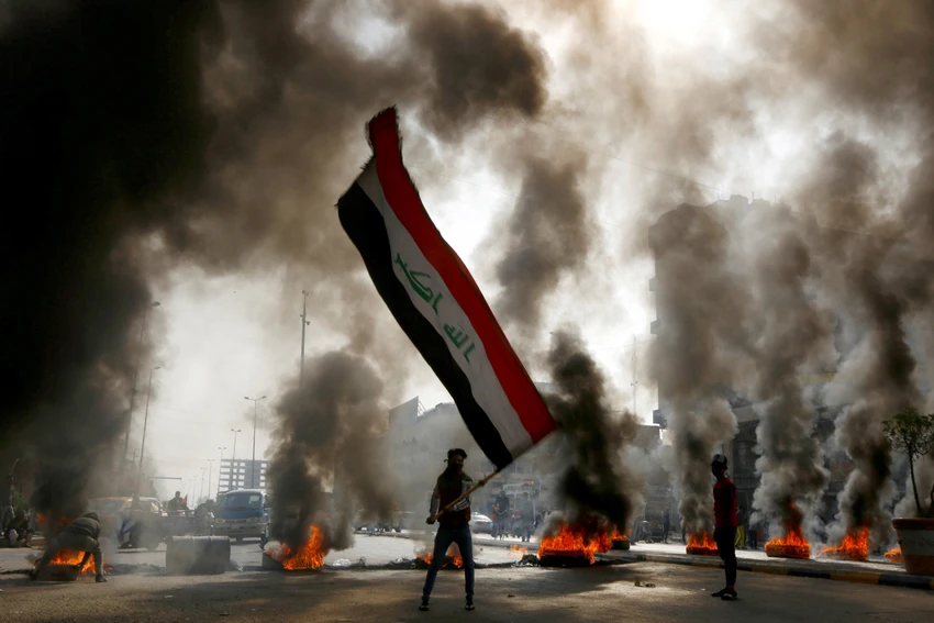Thành viên của Kata'ib Hezbollah trong một cuộc giao tranh với IS ở Iraq. Ảnh: SPUTNIK