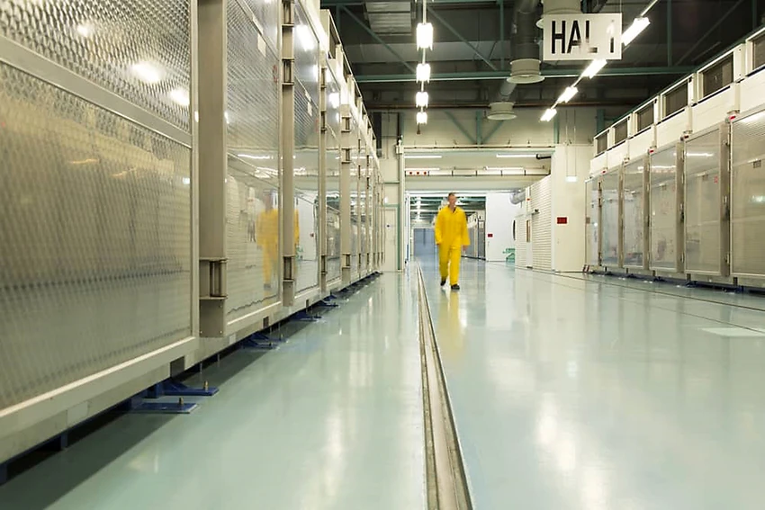 Bên trong cơ sở làm giàu uranium Fordo ở tỉnh Qom (Iran). Ảnh: AFP