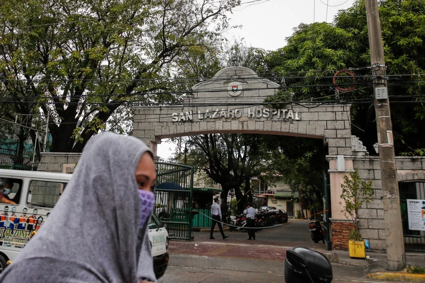 Ca tử vong đầu tiên vì virus Corona ở Philippines ngày 2-2 được xác định nằm tại bệnh viện San Lazaro ở thủ đô Manila. Ảnh: EPA