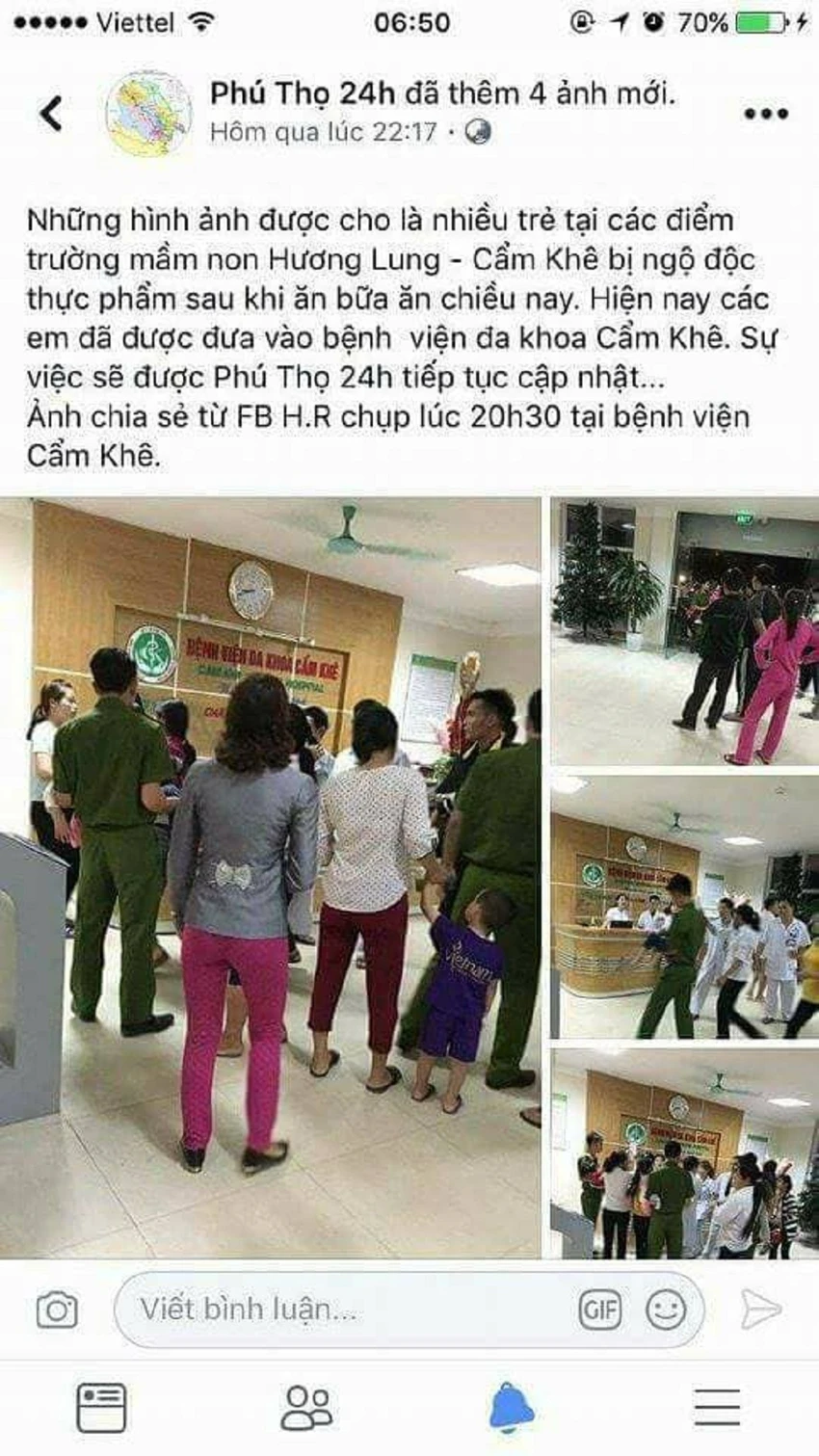 Hơn 100 trẻ mầm non nhập viện sau bữa ăn chiều ảnh 1 Hơn 100 trẻ mầm non nhập viện sau bữa ăn chiều ảnh 1