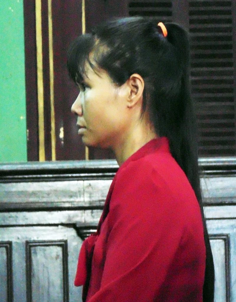 Bị cáo Mai tại tòa