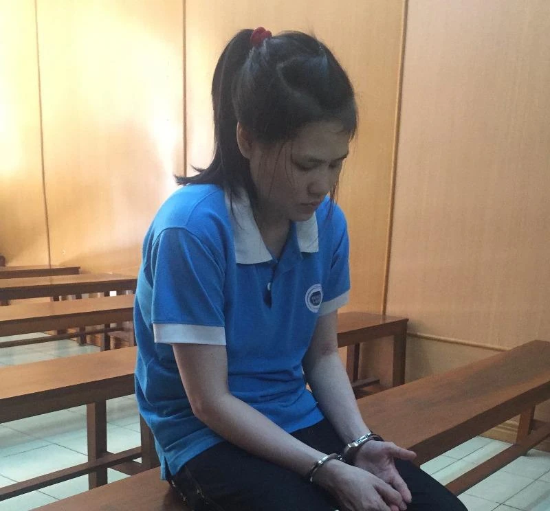 Bị cáo Liên tại phiên xử